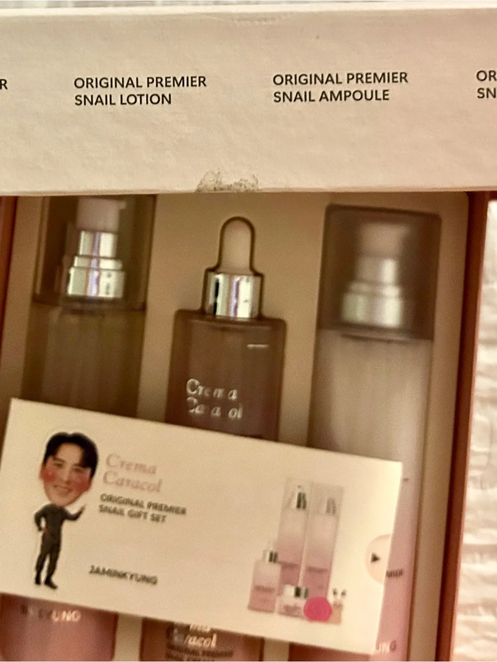 Original Premier Snail Skincare Set - Pink